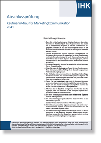 Kauffrau / Kaufmann fr Marketingkommunikation IHK-Abschlussprfung Sommer 2023