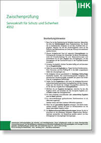 Servicekraft fr Schutz und Sicherheit IHK-Zwischenprfung Herbst 2022