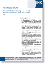 Kaufmann/-frau fr Versicherungen und Finanzen (AO 2017, Proximus 4) IHK-Abschlussprfung  Winter 2023/2024 