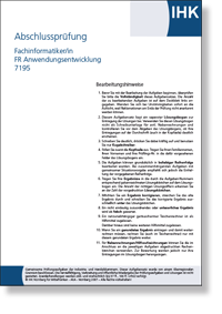 Kaufmann/-frau fr  IT-System-Management IHK-Abschlussprfung Teil 2  Winter 2023/2024 