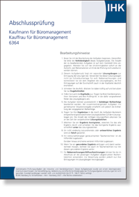 Kauffrau / Kaufmann fr Bromanagement  IHK-Abschlussprfung Teil 1, Frhjahr 2022 - Version A