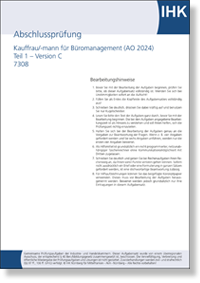 Kauffrau / Kaufmann f�r B�romanagement  IHK-Abschlusspr�fung Teil 1 - Version C (AO2024 - g�ltig ab 01.08.2025)