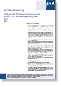 Kaufmann / Kauffrau für Digitalisierungsmanagement IHK-Abschlussprüfung Teil 1