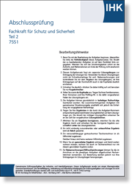 Fachkraft fr Schutz und Sicherheit AO 2008 - Teil 2 IHK-Abschlussprfung Sommer 2024