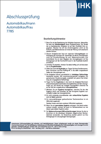 Automobilkaufmann/-frau Teil 1  Frhjahr 2023 