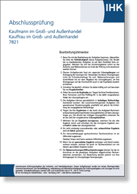 Kaufmann/-frau im Gro- und Auenhandelsmanagement Teil 1 IHK-Abschlussprfung Frhjahr 2024